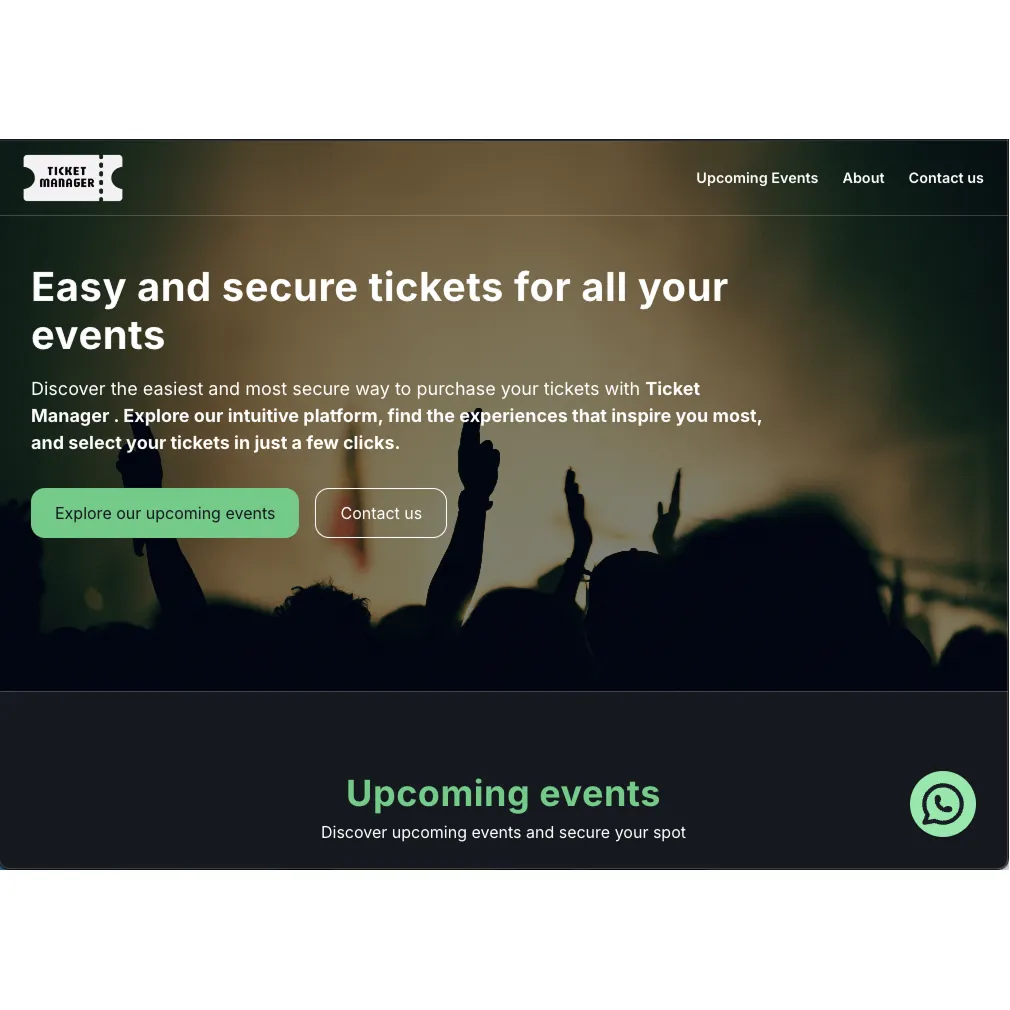 TicketManager - Smart Event Ticketing Platform